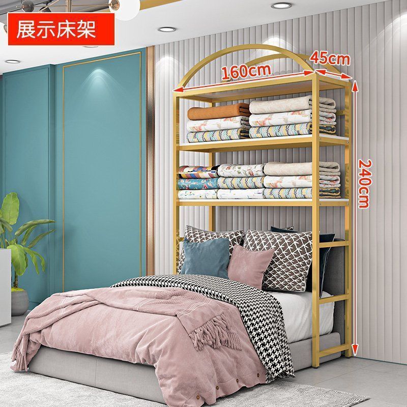 家纺店货架展示架置物架床上用品四件套枕头被子枕芯布料展示柜