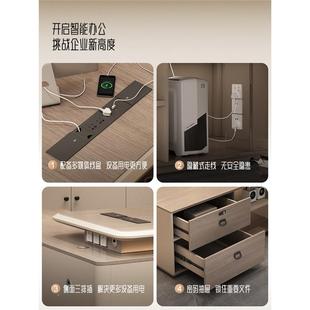 办家公总裁主桌大班台老板管组合公室现代桌轻奢桌椅办具经理LBZ