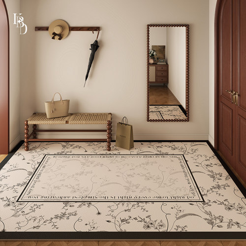 凯彼得法式入户地垫进门口专用免洗pvc免洗耐脏脚垫2025新款地毯