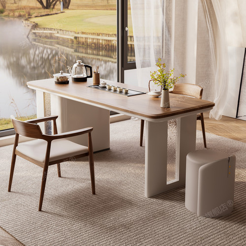 新中式实木茶桌椅组合