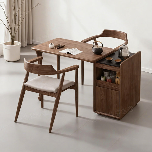 新中式实木小户型家用阳台茶桌