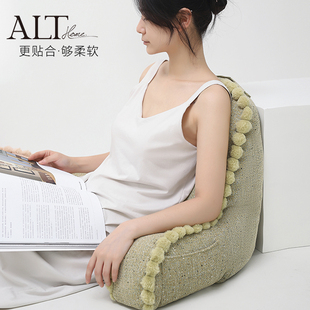 雪尼尔护腰靠枕床头大靠背垫软包2023新款床上靠垫飘窗沙发靠背枕