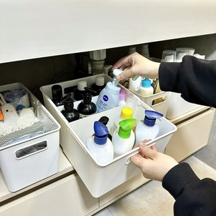 橱柜可伸缩分隔收纳盒锅具调料深柜带轮储物筐桌面抽屉杂物整理盒