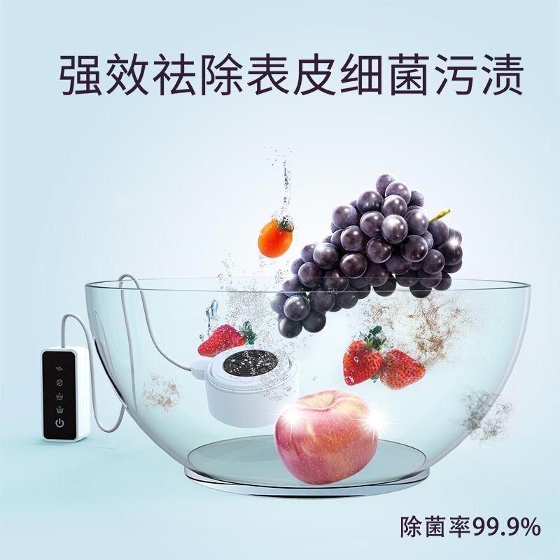 果蔬清洗机多功能净化器超声波洗菜家用去农残便捷果蔬杀菌消毒仪
