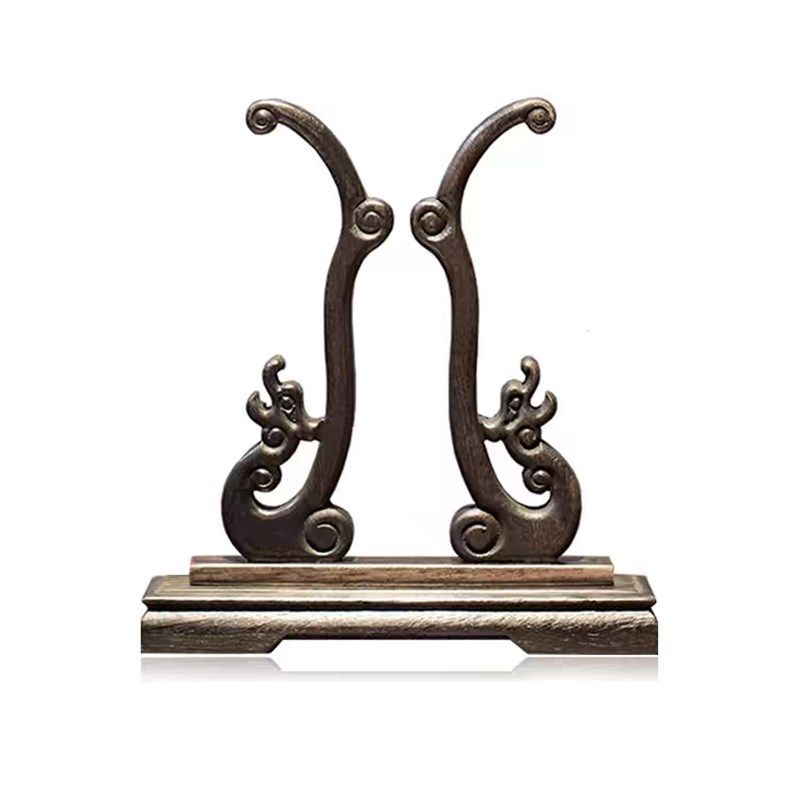 鸡翅木宫扇扇架团扇扇子底座扇子摆件展示架扇托可调拆卸扇子配件,家居饰品,桌面摆件,淘宝优惠券,粉丝福利购,淘宝优惠卷