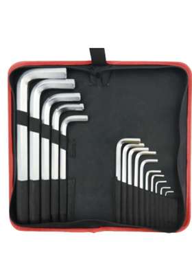 YATO易尔拓15件套YT-58211铬钒钢公制加长平头内六角扳手1.5-19MM