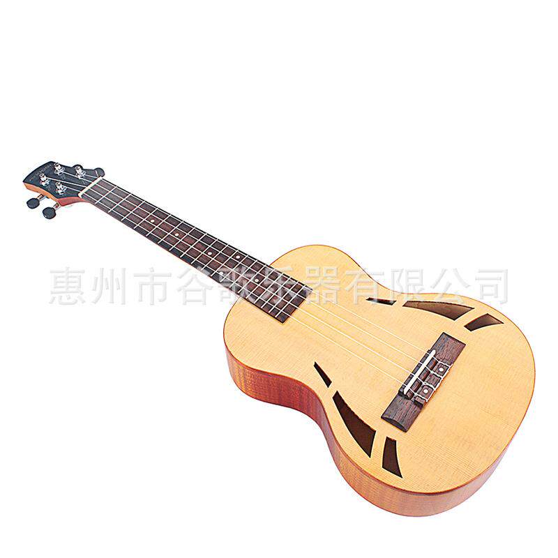 乐器配件 尤克里里 小吉他 26寸虎纹枫木单板小吉他