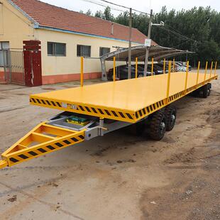 搬运平拖 厂房间车转运货周转短途运输车牵引式 重物型平7P 30板车