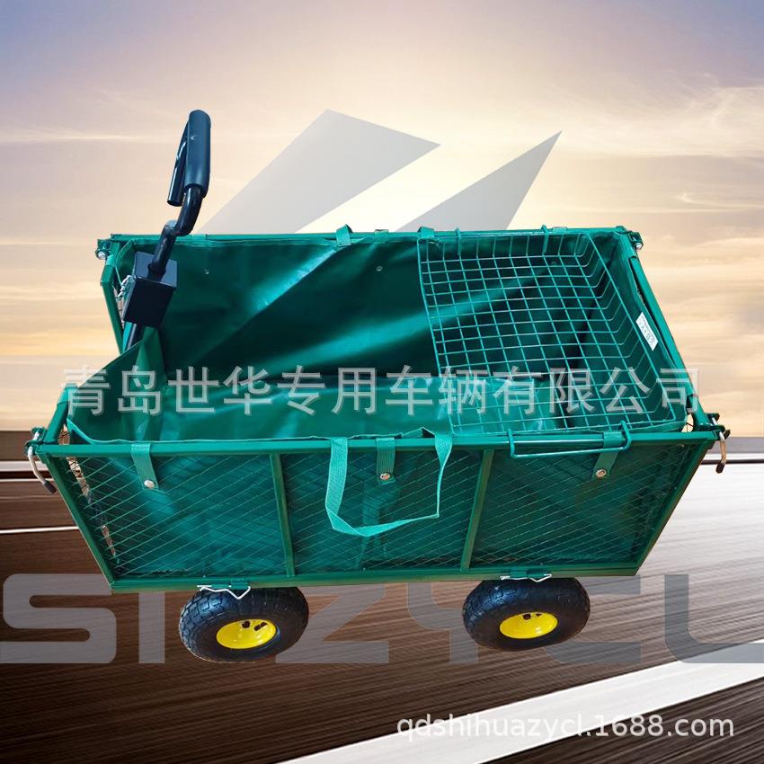 四手拉园林绿色网车726轮 市花店用超工具T车搬运车物料网车C1840