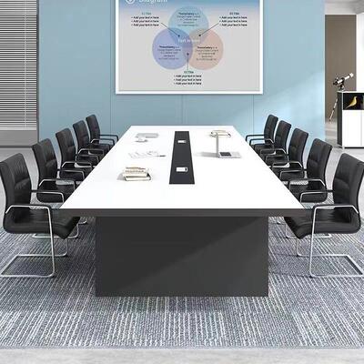 办公家具现会合无品牌/桌议桌长桌简约代长方形大型洽谈椅组工作