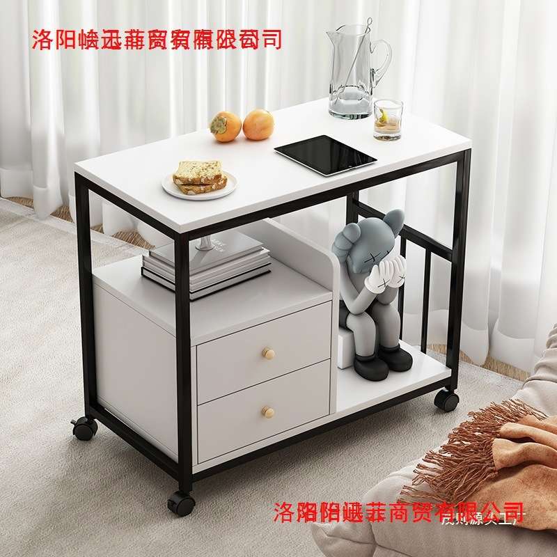 边几客厅移动边柜带轮小茶台茶水柜沙发侧边柜阳台小桌子小茶几