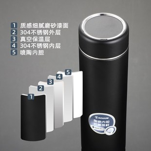 保温杯陶瓷内胆水杯定制logo同学聚会礼品茶杯订做刻字