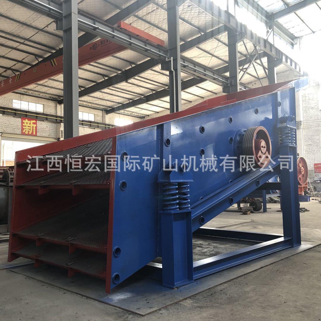 2260双层筒红色封闭式分段振动筛二次振动筛洗机多级复合型直连筛