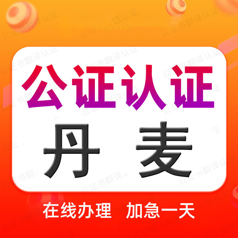 丹麦公证处海牙认证驾照翻译申根旅游签证出生出行同意委托授权书