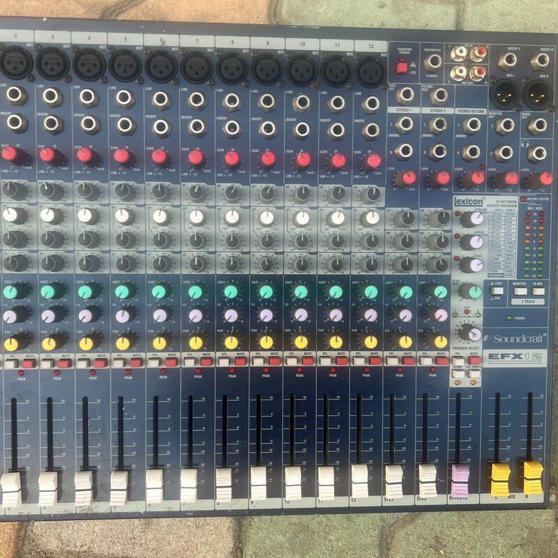 议价声艺EFX12调音台 使用基本正常 推子不太顺滑 但是可维修