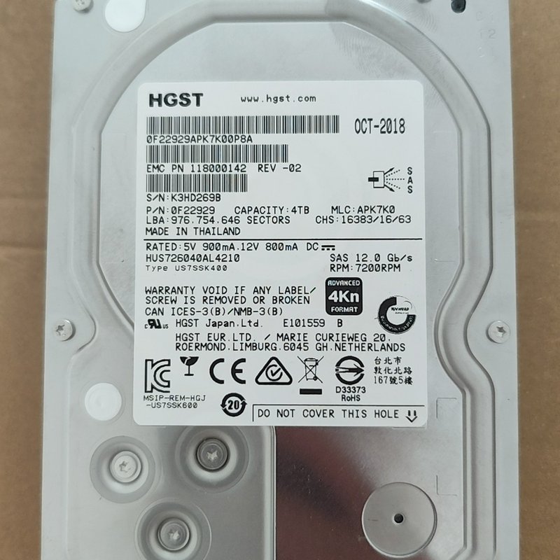 议价4160格式，日立4t sas可维修