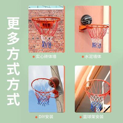 户外篮架投篮圈标准篮球篮框挂球式儿童室内室篮圈打孔家用成外人