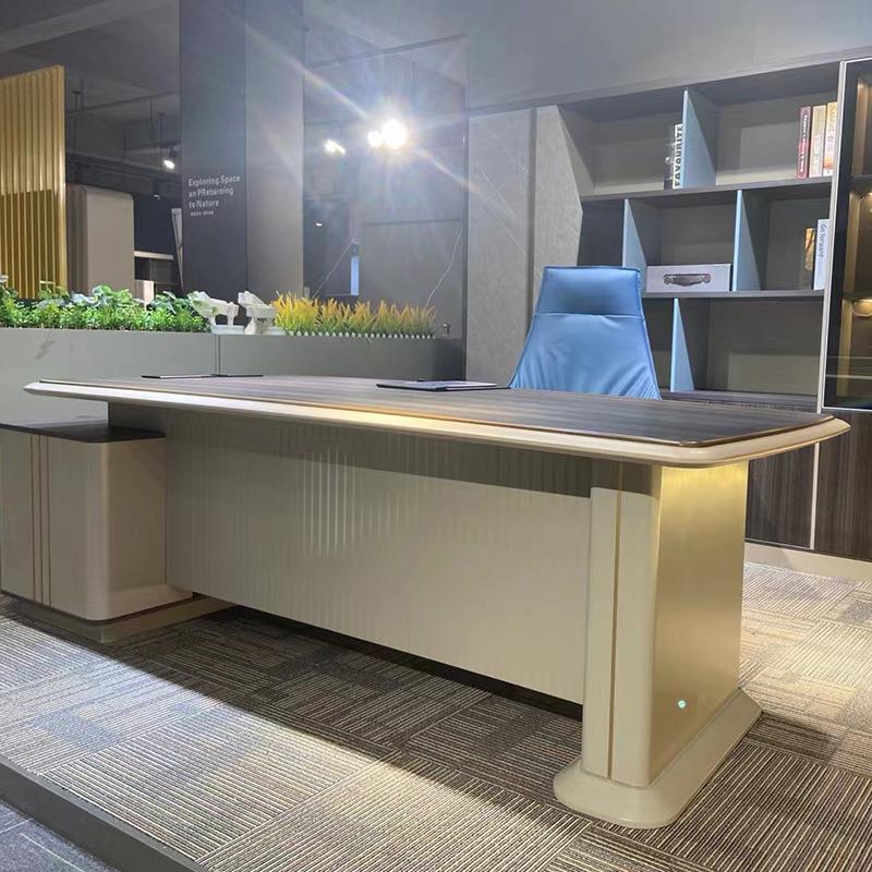 办公桌板老桌简约现代班台创意办公桌椅经组合总裁理B957桌主大管