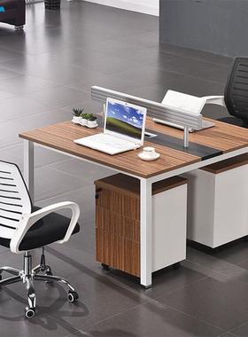 办公家员具办公家具隔办断桌 钢架四脚职员桌 二四六人公位BWY-10