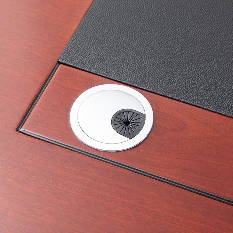 厂家中式油漆大班台贴实办木皮公家具老板桌总木裁老MA42板桌高档