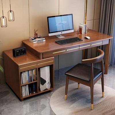 高体设感台式电脑桌机箱一轻奢现代简写约实K66木书桌家用办公计