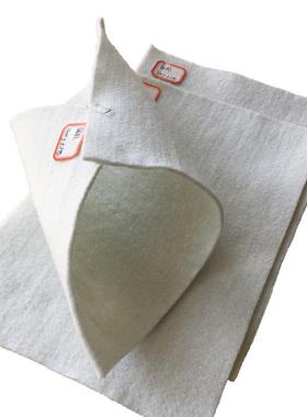 水路施工养护防尘纶土工布 透涤GJM反滤加道筋短丝无纺布