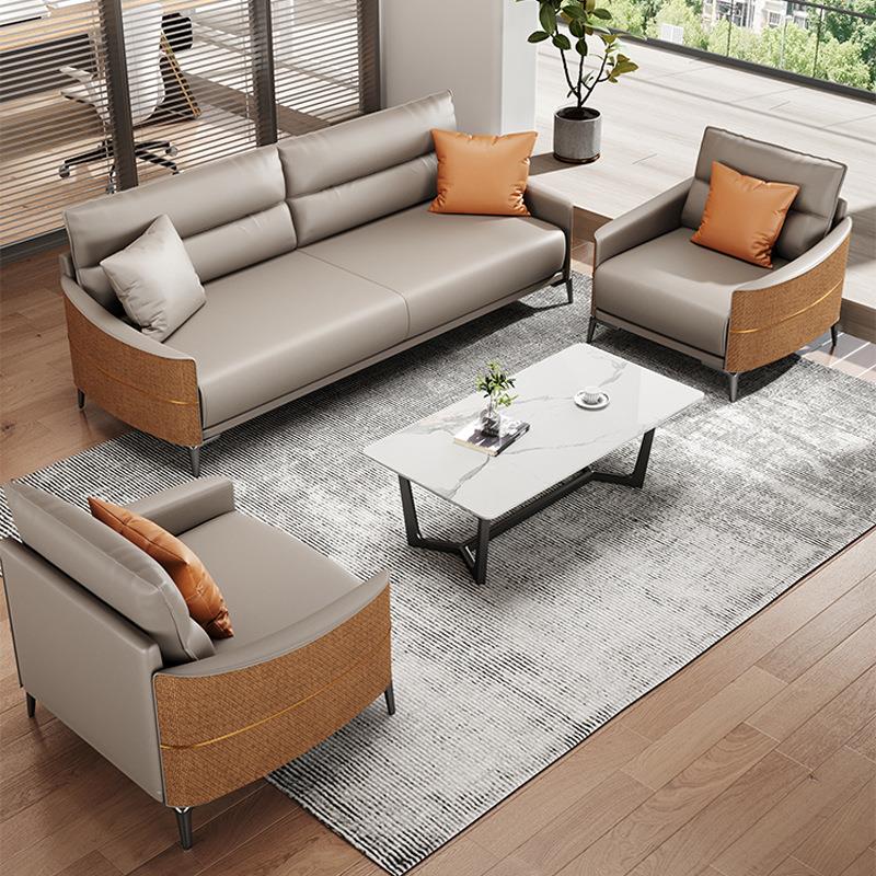 公室沙发豆腐块简办约合GRZ-230现代售部大堂会客厅楼休闲接待沙