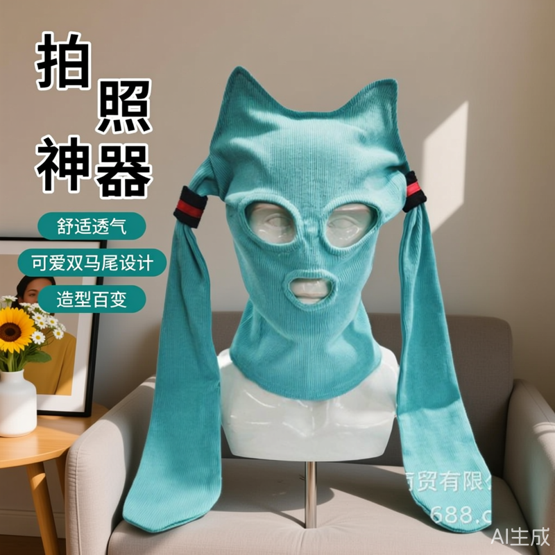 匪帮头套2026新款绑匪蒙面头套游戏帽子cosplay搞怪面具动漫道具