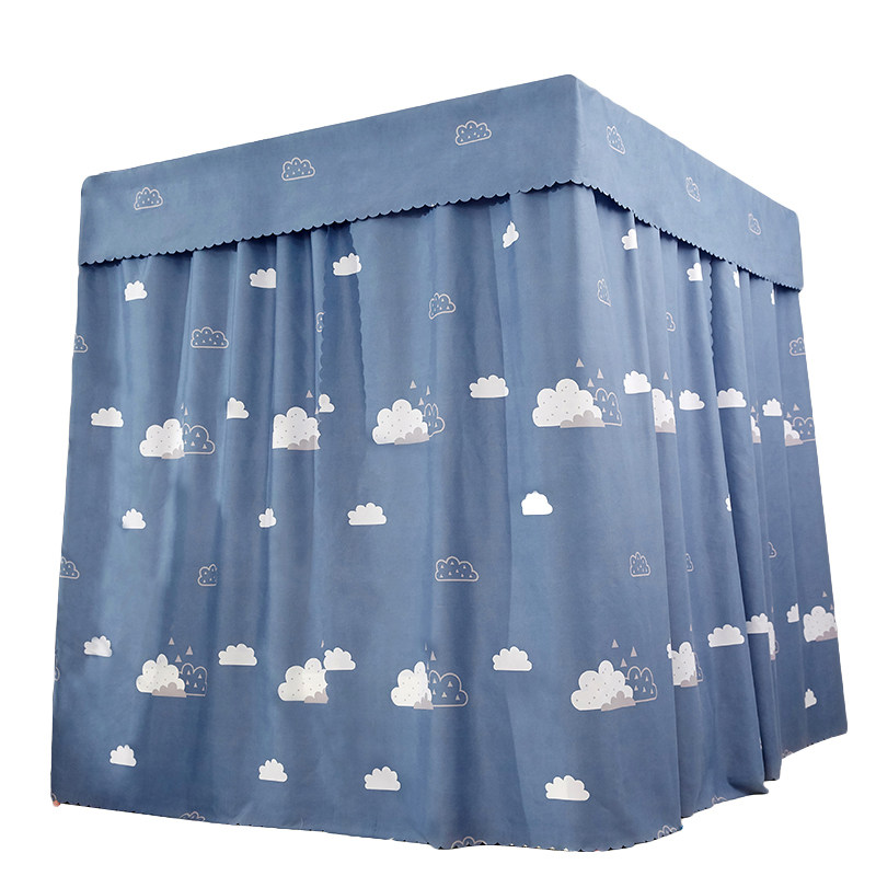 床帘蚊帐遮光家用卧室一体式带z支架加密加厚宫廷落地床幔防尘顶