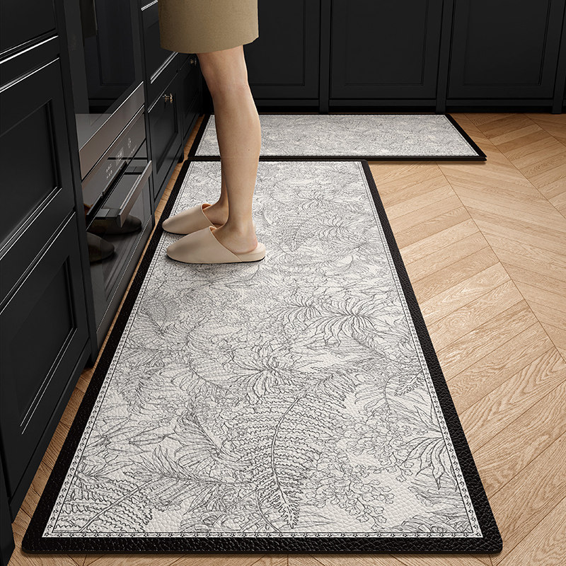 厨房专用地垫l形防滑防油可擦免洗耐脏家用皮革防水pvZc脚垫地毯,居家布艺,厨房地垫,淘宝优惠券,粉丝福利购,淘宝优惠卷