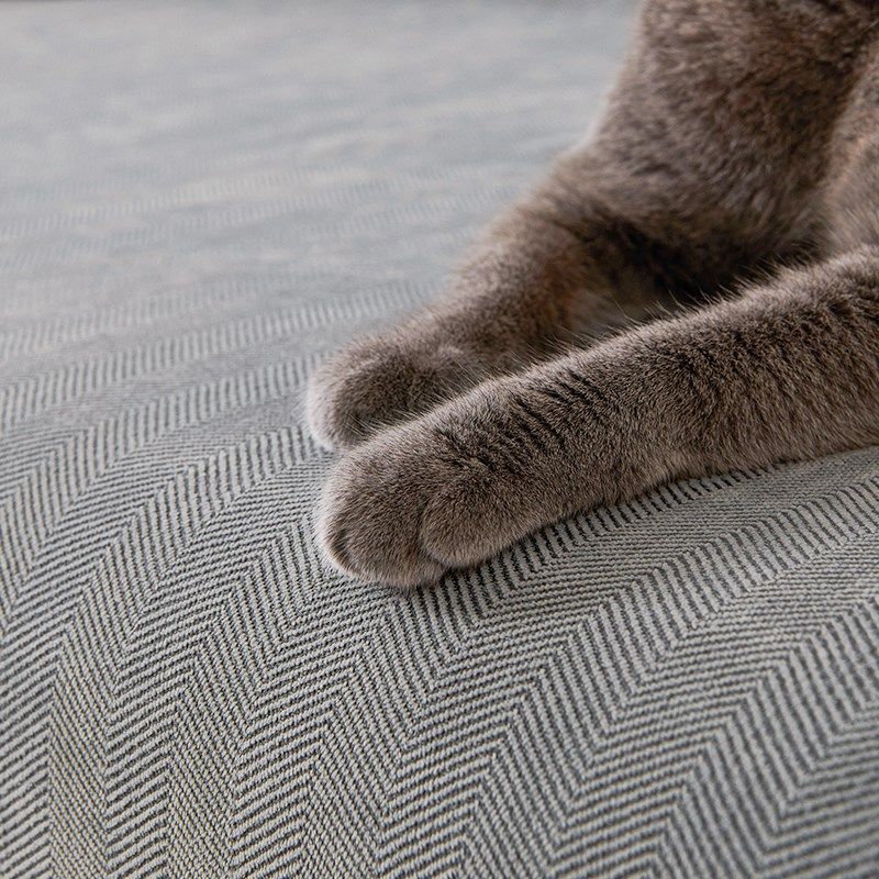 人字纹沙发巾盖布2m024新款防猫抓防水隔尿四季通用全盖万能套罩