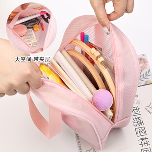 手工刺绣diy自绣n材料全套刺绣工具包绣花线绣绷刺绣布料便携收纳