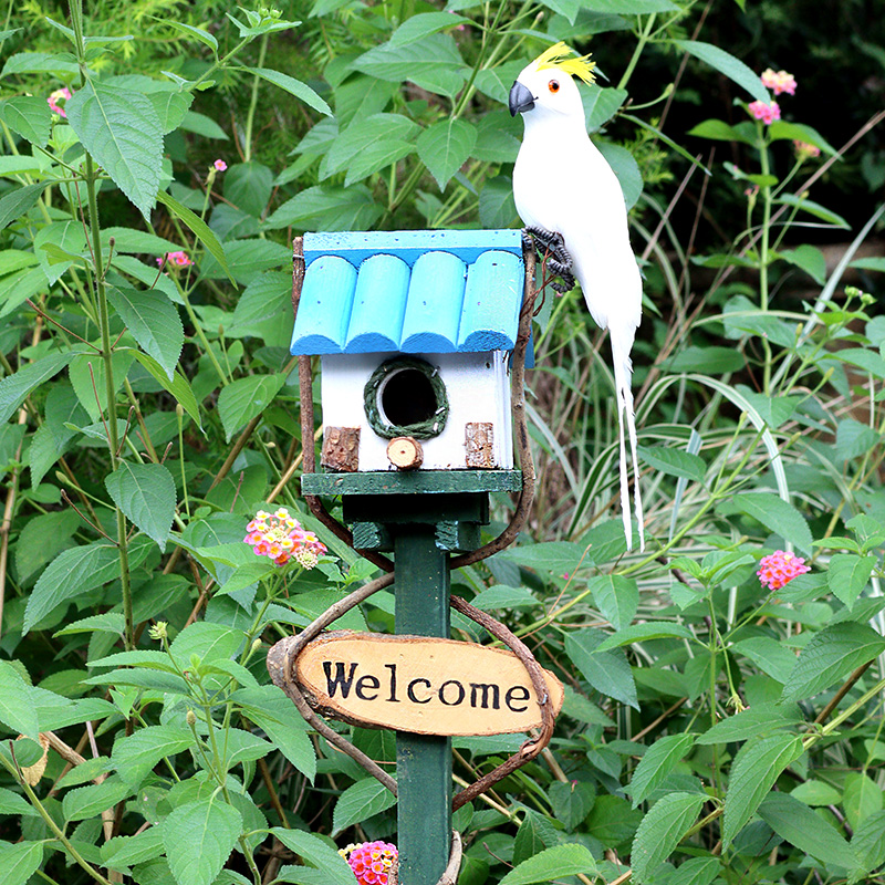 户外室外鸟窝别墅花园庭院布置装饰品院K子造景景观园艺摆件插件