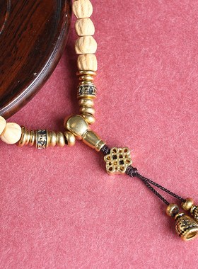 黄铜万能轴文玩配饰纯铜万向轴z108颗三通两侧延长链连接轴百香籽