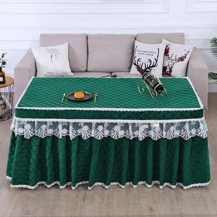 加绒加厚烤火桌子罩套长方形茶几电炉罩烤火炉电V暖炉桌罩烤火被