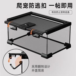 BG恒温爬宠饲养箱爬虫缸豹纹x守宫鬃狮蜥蜴造景生态雨林防逃玻璃