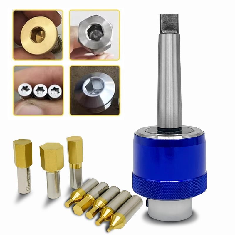 高精度数控车床四方内六角冲刀旋转冲削刀柄走心机背.轴冲头刀杆