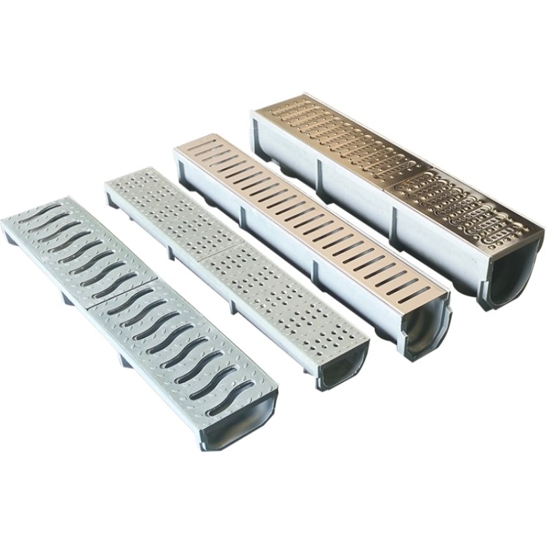 厨房线性地埋式商业农林成品工厂B不锈钢塑料弧形树脂排水沟盖板