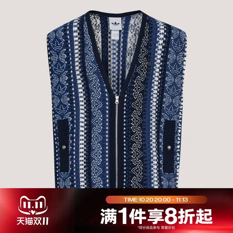 滔搏adidas阿迪达斯三叶草男子运动休闲舒适马夹KU6909