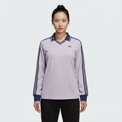 滔搏adidas阿迪达斯三叶草女子LSPOLOWCC运动休闲长袖T恤KY5733