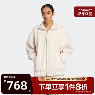 滔搏adidas阿迪达斯三叶草女子FLEECE FZ运动健身夹克外套KF2316