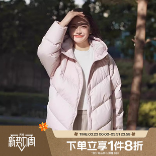 滔搏NIKE耐克女子连帽面包服运动休闲连帽保暖羽绒服HV5236-667