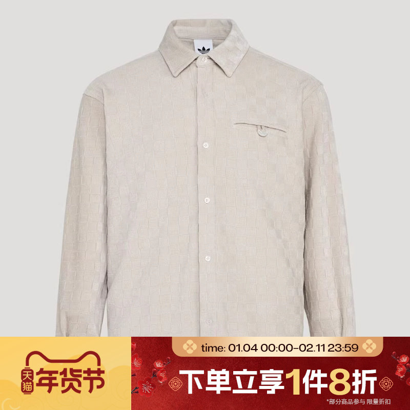 滔搏adidas阿迪达斯三叶草男子运动休闲长袖衬衫KU5614,运动服/休闲服装,运动T恤,淘宝优惠券,粉丝福利购,淘宝优惠卷