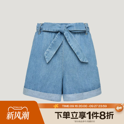 滔搏adidas阿迪达斯三叶草女子街头风运动舒适休闲短裤LF4604