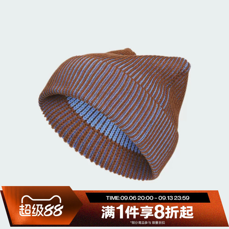 滔搏adidas阿迪达斯三叶草男女针织无帽檐毛线帽运动休闲帽IA8911