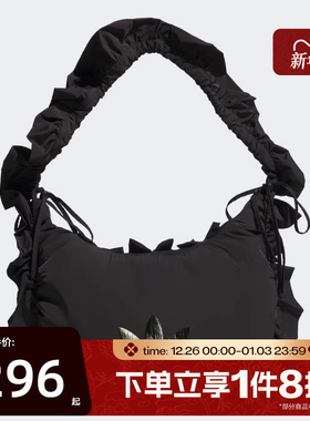 滔搏adidas阿迪达斯三叶草男女时尚荷叶边运动手提包挎包IA8915