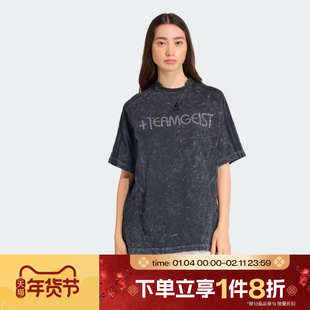 滔搏adidas阿迪达斯三叶草女子RHINESTONE运动休闲短袖T恤KF3113