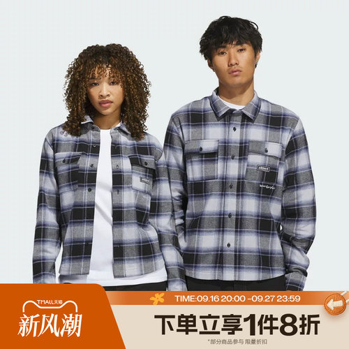 滔搏adidas阿迪达斯三叶草男子GONZ FLANNEL长袖衬衫KT4341
