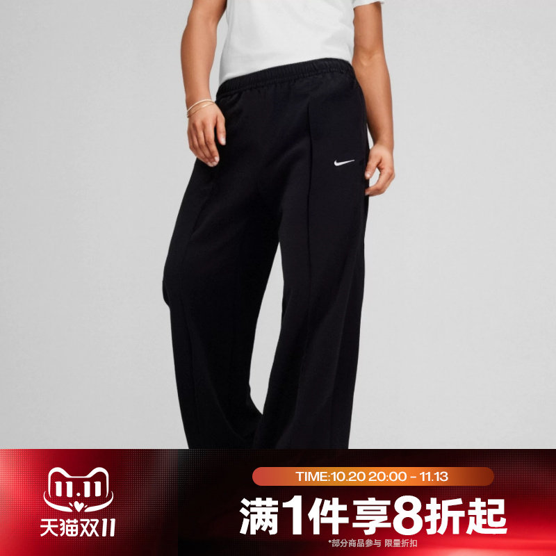 滔搏NIKE耐克女子梭织中腰工装休闲长裤FQ3589-010