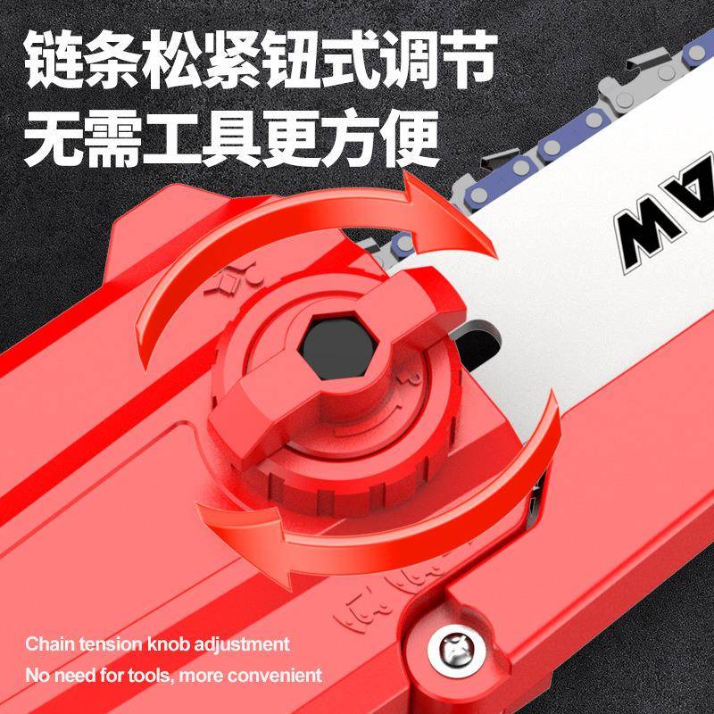 跨境多973能锂电外锯家用充电式电链锯可伸缩高户枝功剪高枝锯杆